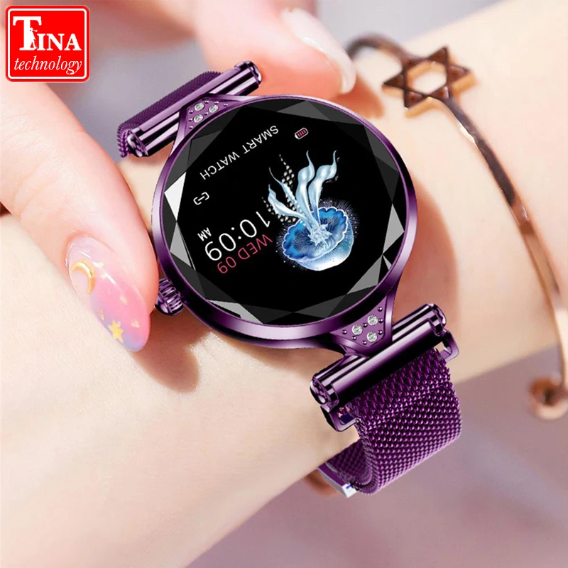 Водонепроницаемые женские Смарт-часы H1 модные часы с Bluetooth монитор сердечного