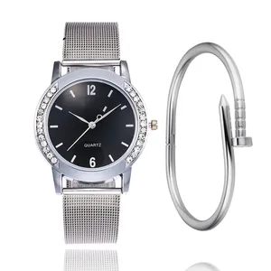 Роскошные женские часы, 2019 Хрустальный Золотой Бренд, браслет из нержавеющей стали, аналоговые кварцевые наручные часы, часы под платье, Relogio Feminino