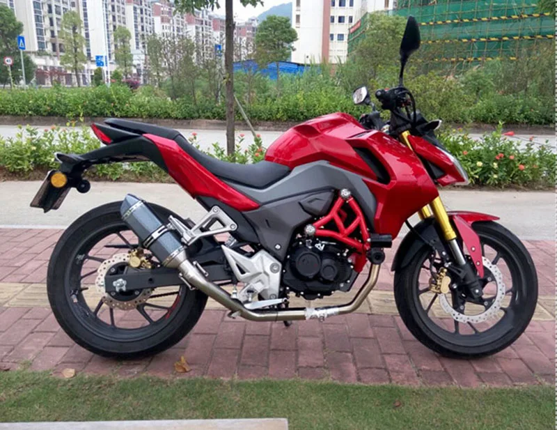 38 мм мотоцикл глушитель выхлопной трубы из алюминиевого сплава для 125cc 150cc 160cc Dirt Pit Bike ATV для Kawasaki