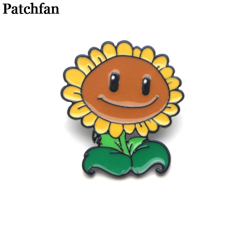 Patchfan Растения против Зомби мультфильм цинк булавка para рюкзак одежда для сумки рубашка шляпа insignia значки броши для мужчин и женщин A2037