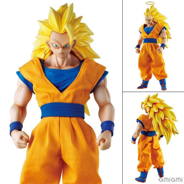 Лидер продаж 21 см Dragon Ball Z Сон Гоку ПВХ фигурку DOD Супер Саян 3 Коллекционная модель