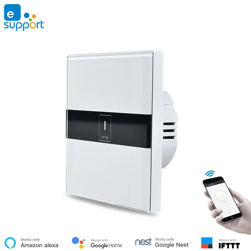 Сенсорный настенный выключатель Ewelink APP Wi Fi Европейское управление поддержка IFTTT