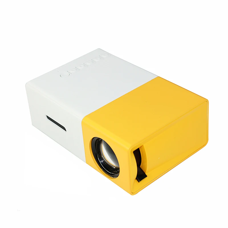 Новый YG 300 ЖК дисплей переносной Led прожектор мини 400 600LM 1080 p видео 320x240 пикселей