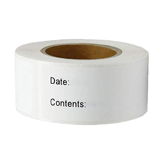 

1 x 3'' Self-Adhesive Removable Freezer Food Labels stickers Easy Clean Leaves No Residue Cooler Food Storage Freezer sticker