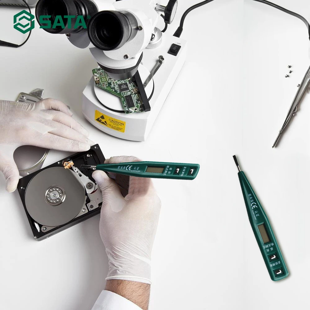 Карандаш для электроскопа SATA Многофункциональный карандаш с цифровым дисплеем