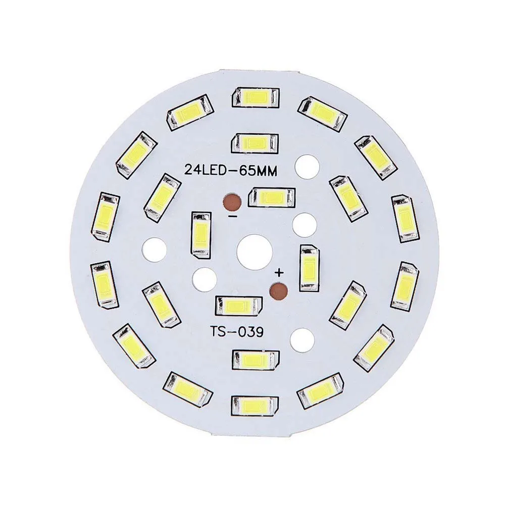 12 Вт круглая 5730 SMD лампа пластина 24 светодиода Супер ярсветодиодный Светодиодная