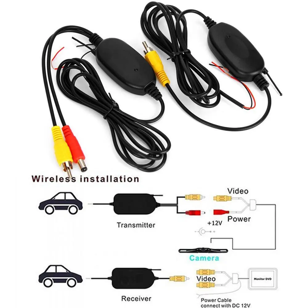 KODOLO 2.4G Wireless Video Receiver/Transmitter Kit for Car DVD Monitor WIFI Rear View Camera Reverse Backup | Автомобили и