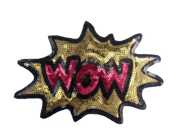 Sew on WOW популярная вышитая картинка с блестками модный аксессуар для вышивки без