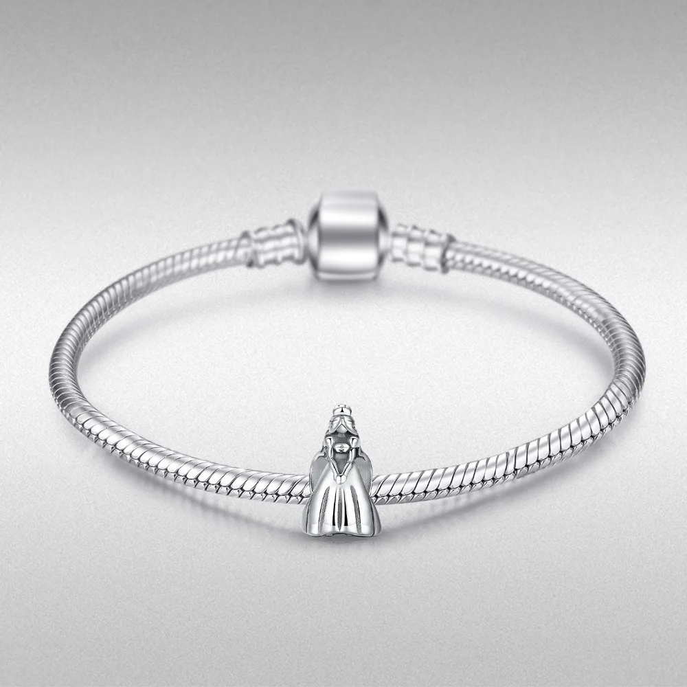 Ювелирный дворец 925 Стерлинговое серебро Счастливая свадьба 3D невестка бусинки подходят для браслетов для женщин Ювелирные изделия как лучшие подарки.