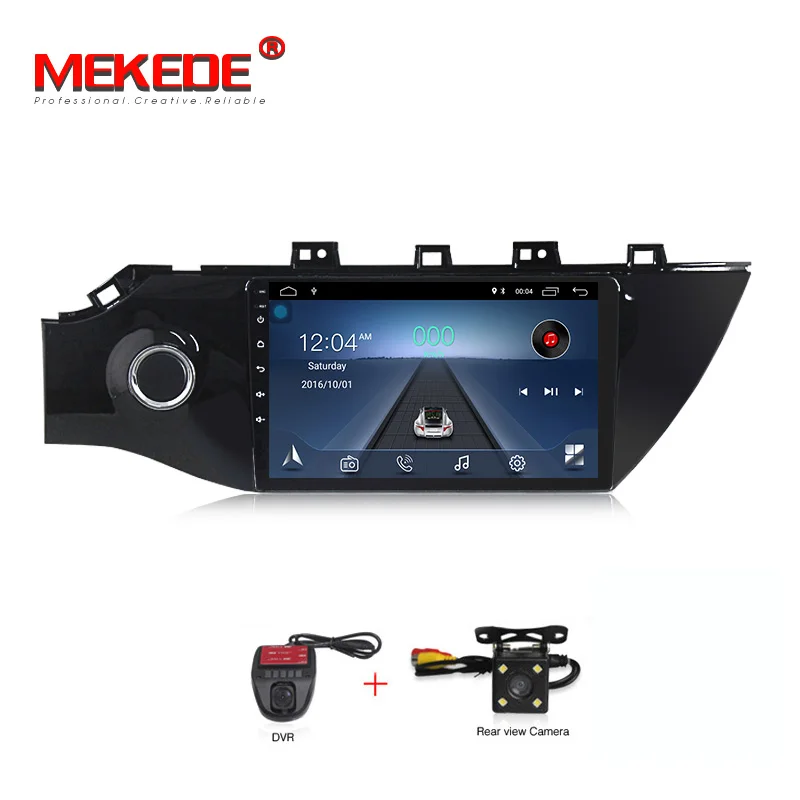 2018 CAMERA DVR MEKEDE Android 8,1 Автомобильный gps радио Мультимедиа Видео плеер gps навигация " для KIA RIO 4 седан 2 din без dvd - Цвет: 2018 CAMERA DVR