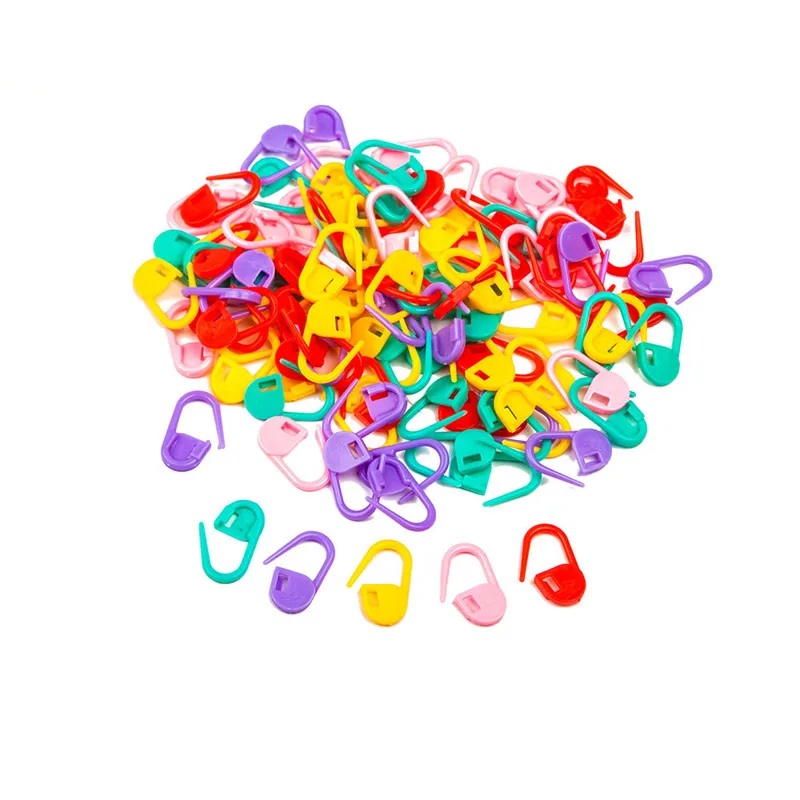 100 шт./лот высокое качество микс цветов мини держатель для вязания игла зажим
