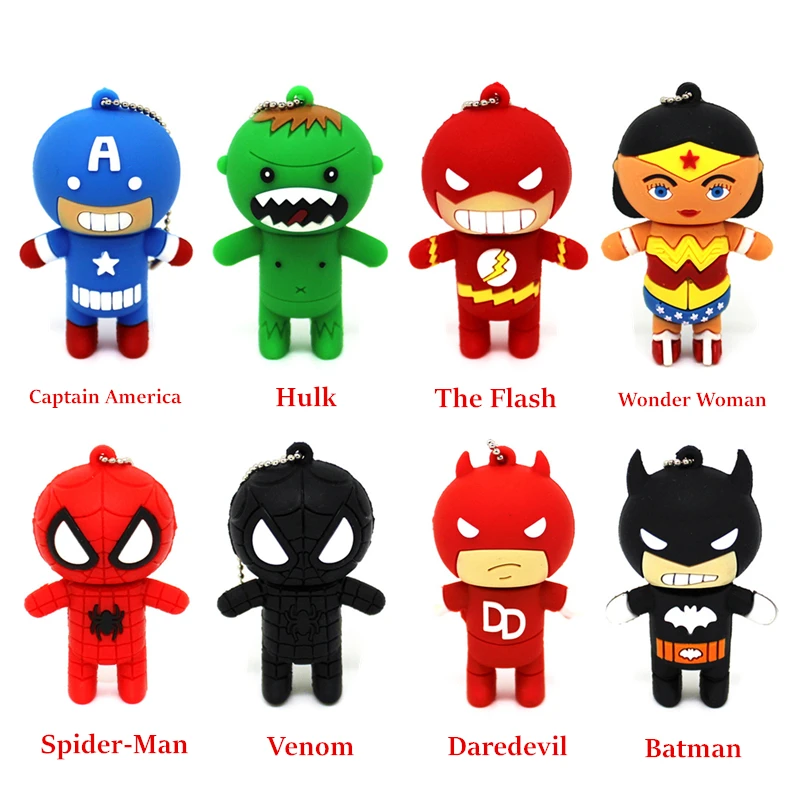 Карта памяти Super heros avenger pendrive флеш диск USB 2 0 4 ГБ 8 16 32 ГБ|USB флэш-накопители| |