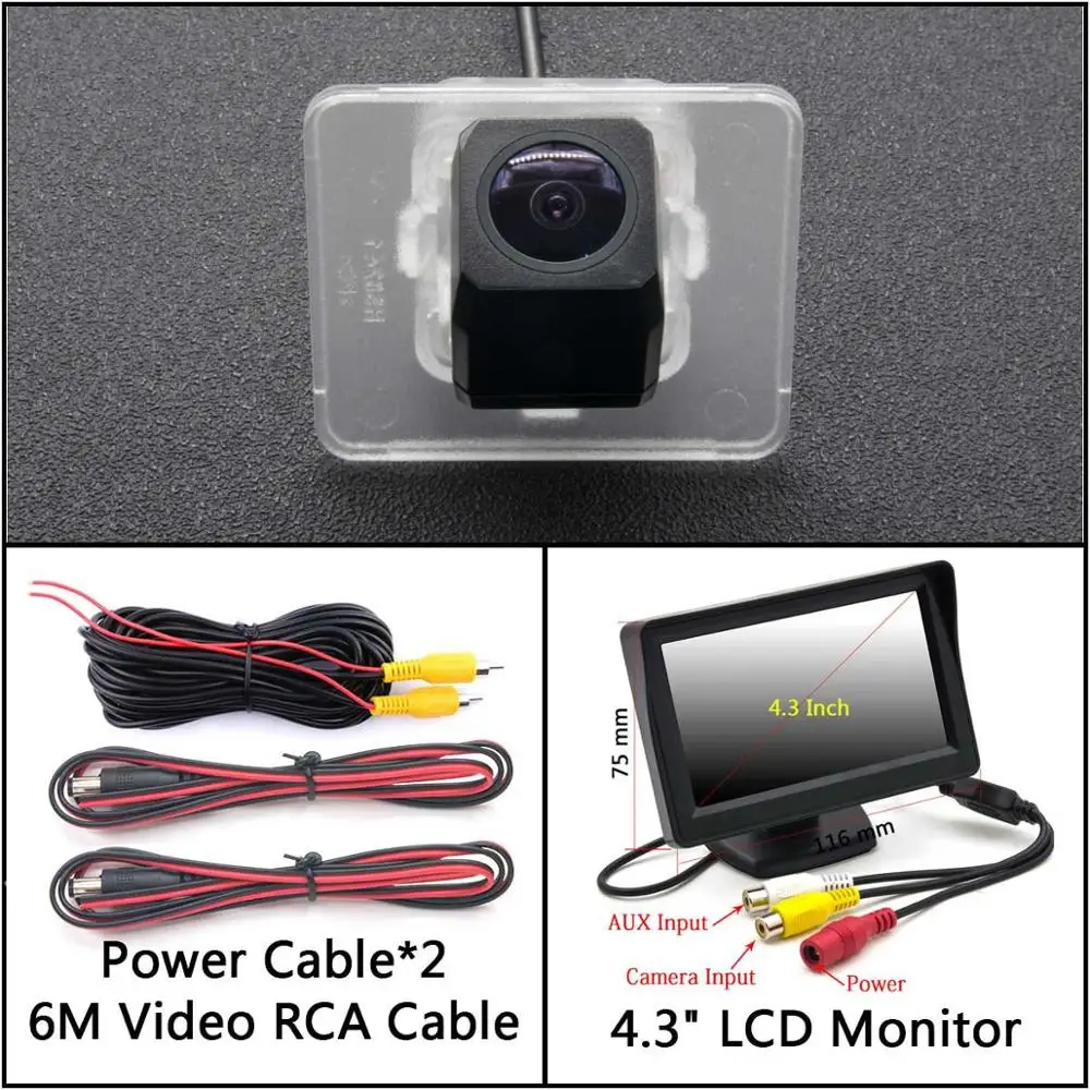 Cam Add 4.3 inch LCD Full HD резервная камера заднего вида для Kia Optima K5 Cerato K3 для hyundai i40 Sedan Автостоянка ЖК-зеркало монитор камера заднего вида - Название цвета: Cam Add 4.3 inch LCD