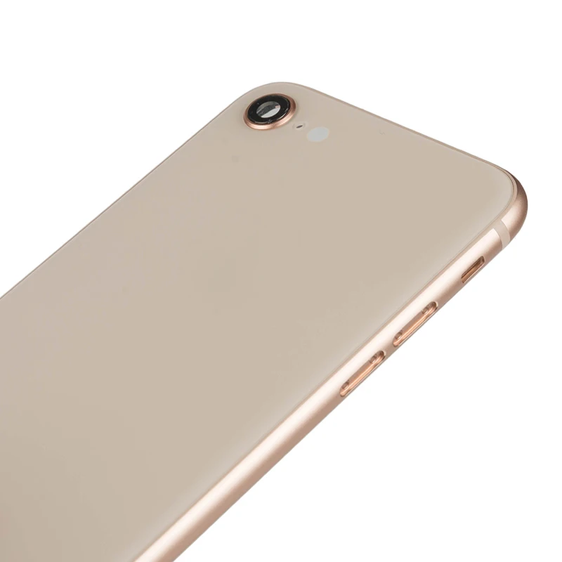 Для Apple шасси iPhone 8 8 Plus ободок средней рамки корпуса Батарейная дверь задняя крышка корпус с гибкими кабелями кнопки с логотипом
