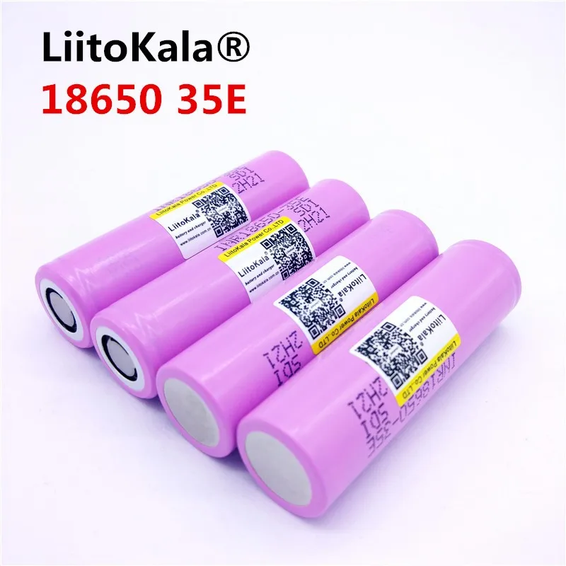 Аккумулятор Liitokala 3500 мАч descarga 13a inr18650 35e para 18650 li-ion 3 7 В | Электроника
