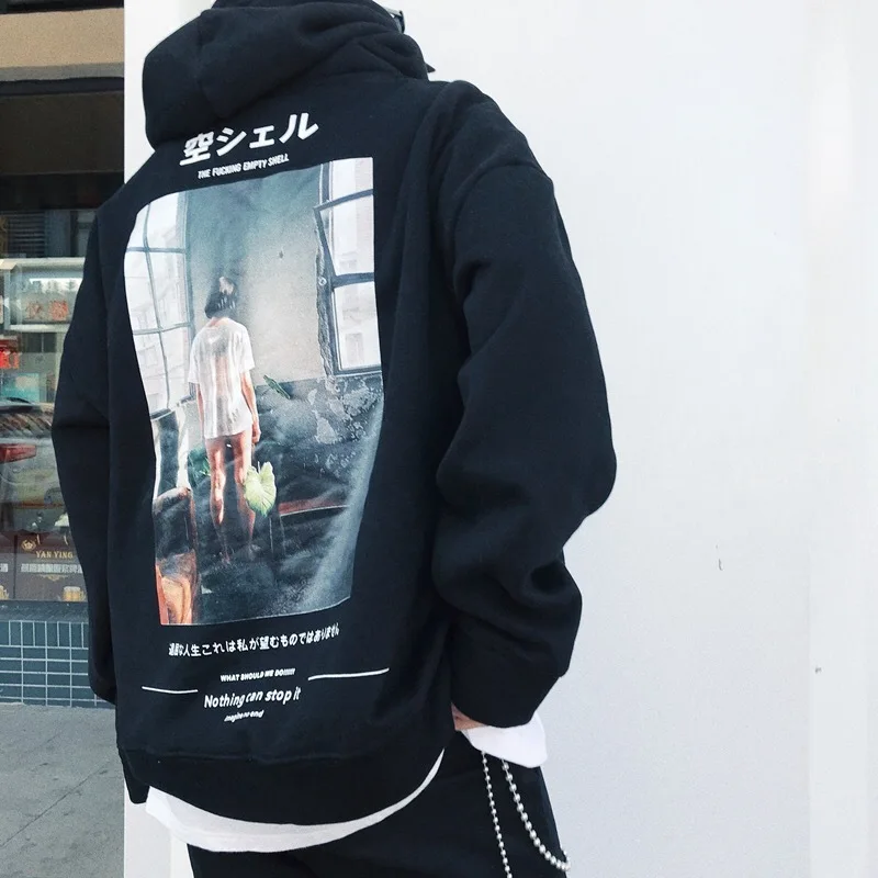 2018 новая зимняя хлопковая толстовка с капюшоном для мужчин принтом персонажа