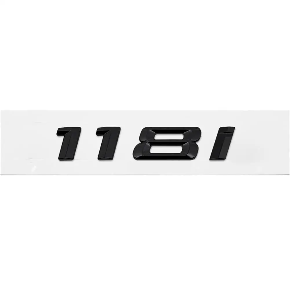 3D металлическая черная наклейка 116i 118i 120i 130i значок с номером на заднюю часть