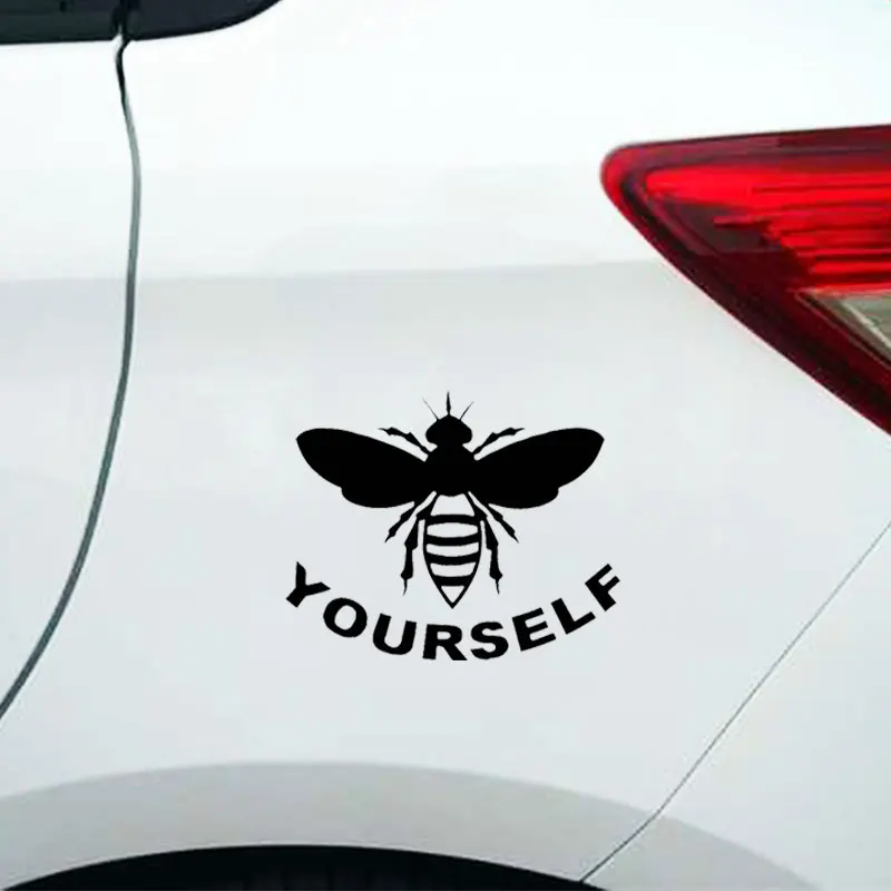Bee Yourself стикер автомобиля мультфильм окно творческие наклейки смешные настройки