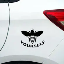 Bee Yourself стикер автомобиля мультфильм окно творческие наклейки