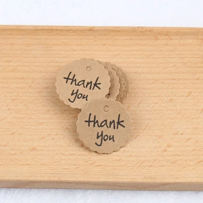 thank you 100 шт крафт-бумага спасибо Gracias merci бирка Свадебные ярлыки этикетки Сладкая коробка «сделай сам» этикетки Свадебные украшения - Цвет: thank you
