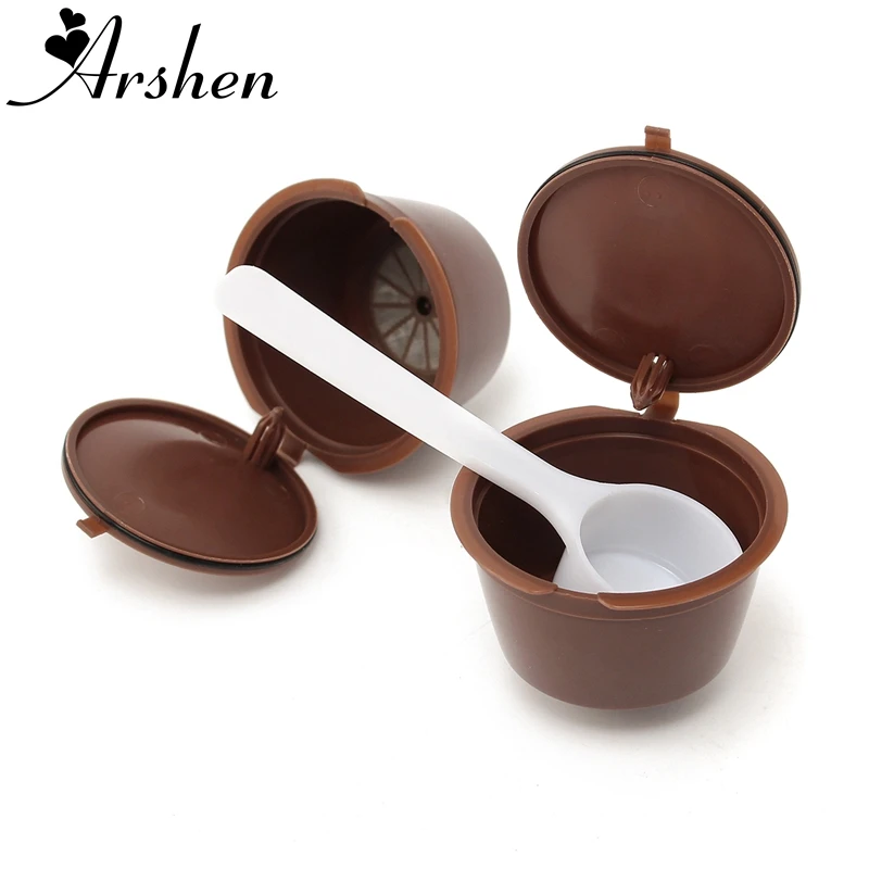 Arshen 2 шт./компл. многоразовая кофейная капсула dolcegusto Plsatic 200 раз совместима с Nescafe
