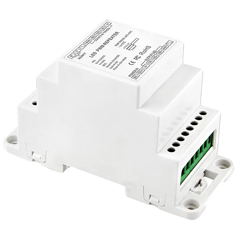 Светодиодный источник питания din рейка Dc5V 12V 24V вход Led Dmx усилитель 4Ch выходной