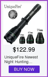 UniqueFire мощный ИК охотничий фонарик UF-1508 T75 850nm светодиодный масштабируемый объектив тактический фонарь с переключатель Rat Tail