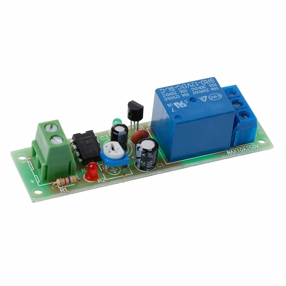 Реле NE555 постоянный ток 5 В таймер Регулируемая задержка включения/выключения