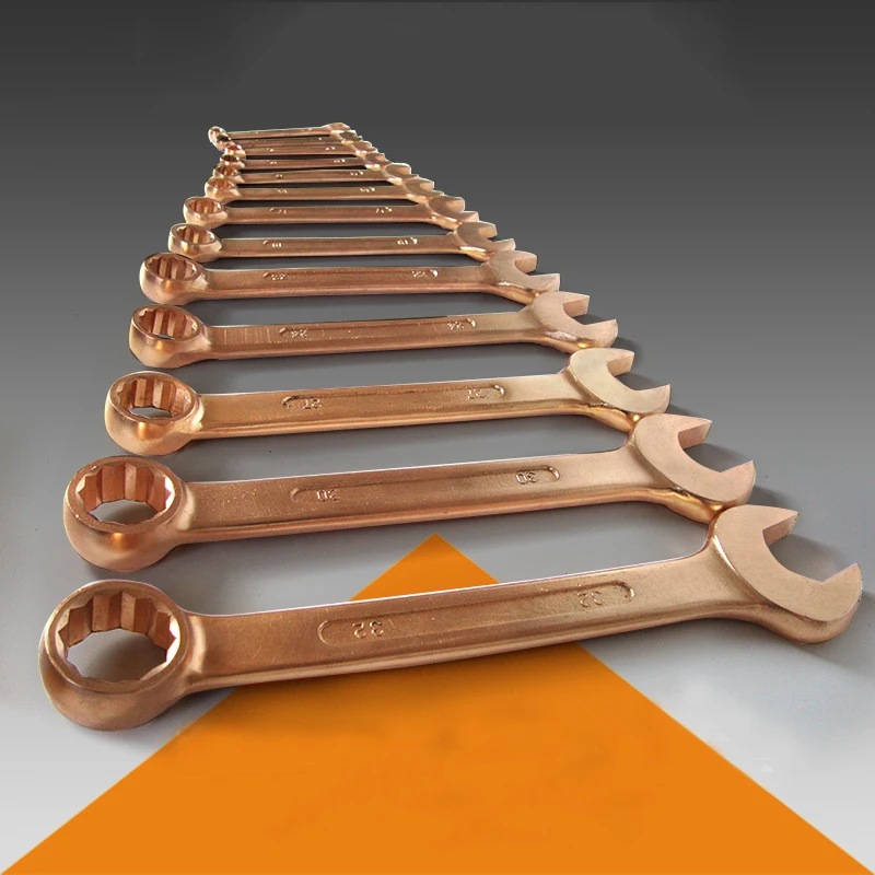 

5.5mm-24mm Beryllium Copper Combination Wrenches,Non sparking and Non magnetic Tools,Safety Hand Tools