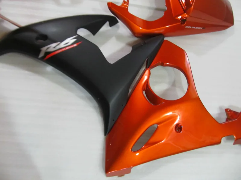 Мотоцикл обтекатель комплект для YAMAHA YZFR6 03 04 YZF R6 YZF600 2003 2004 yzfr6 ABS оранжевый матовый
