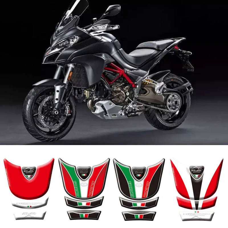 Мотоцикл 3D топливный бак накладка защитные наклейки для Ducati Multistrada 1200 2010- наклейки