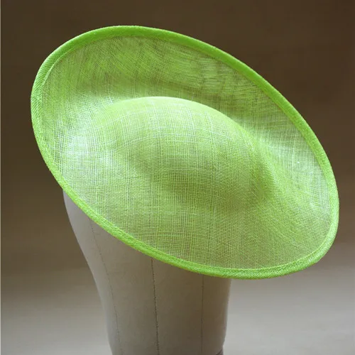 Green 30*30 см Круглое Блюдце DIY Sinamay головной убор база Вдохновленный Percher Шляпа Чародей millinery база B056 - Цвет: Green