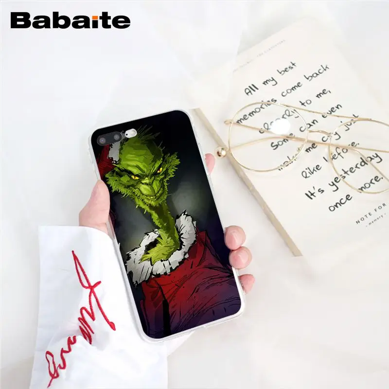 Babaite How the Green ofMonster Grinch палантин чехол для телефона с рождественским рисунком для iphone 11 Pro 11Pro Max X XS MAX 6 6S 7 8Plus 5 5S XR