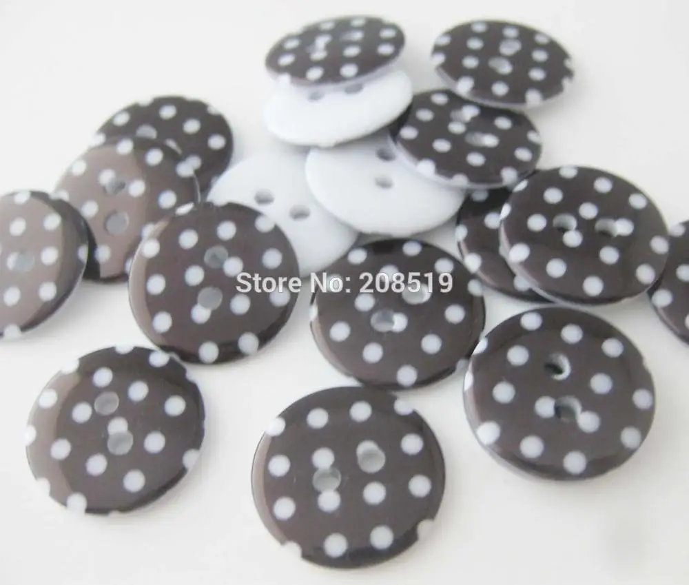 

NBNVEA 50 Pieces 10MM 15MM 18MM 23MM Fashion Black Buttons For Garment Sewing Accessories