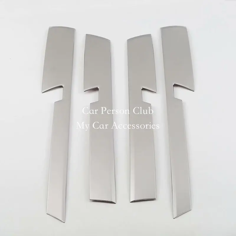 01 Stainless Silver Для Toyota LAND CRUISER PRADO LC150 FJ150 внутренняя отделка двери подлокотник панель крышка из нержавеющей стали аксессуары для автомобиля - Цвет: 01 Stainless Silver