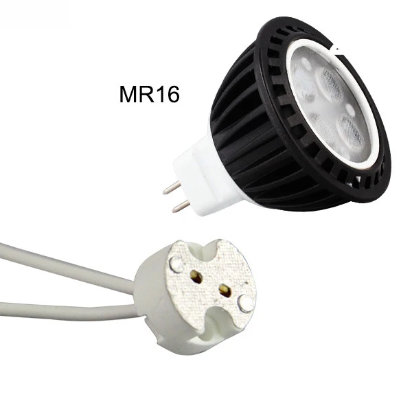 5x MR16 GU5.3 керамическая лампа Базовая розетка LED CFL галогенная держатель с проводным