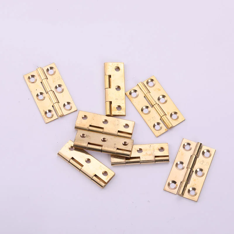 

Kitchen Furniture Durable Connector Hardware About 6 Holes 1.5 Inch Brass Hinge Furniture Hinge Length 38 mm Applicable Door