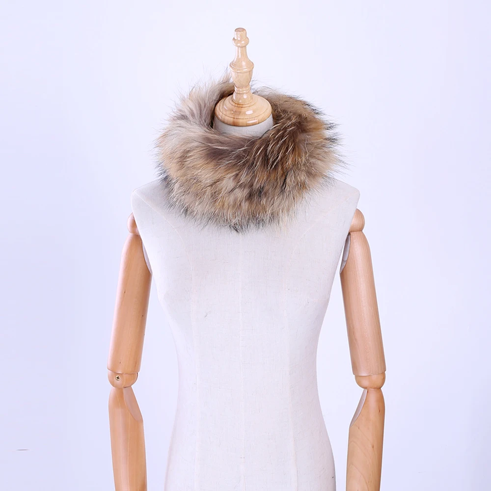 Новинка 2020 Роскошный Модный Зимний вязаный воротник унисекс из натурального