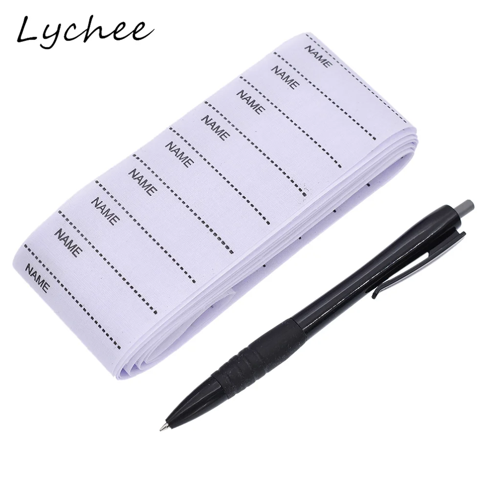 Lychee 100 шт. белая Нетканая ткань наименование этикетки для одежды бирки ручной