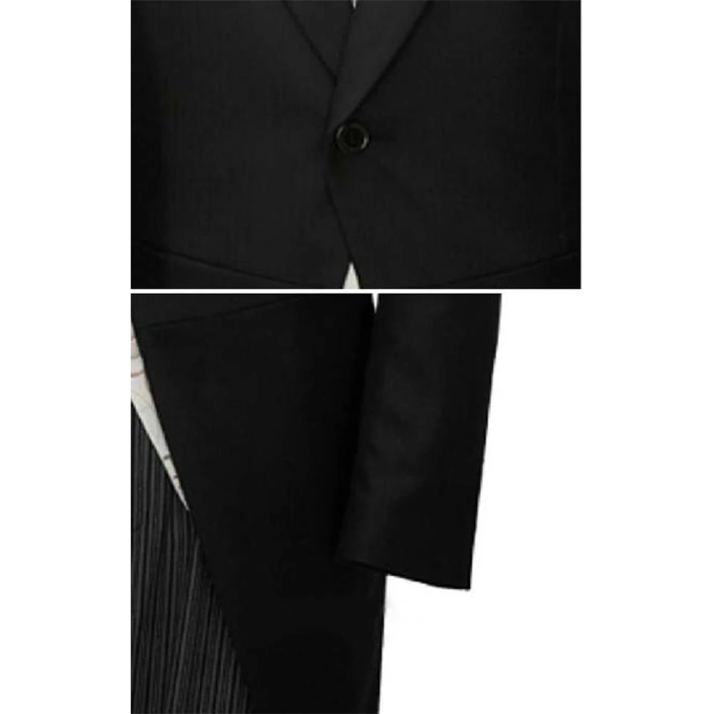 Мужской фрак черный Фрак смокинг с длинным хвостом на заказ|jacket elegant|jacket beigetuxedo