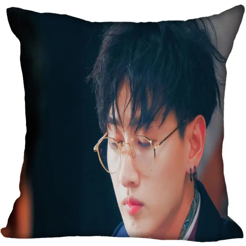 Пользовательские Kpop супер Junior Lee Hyuk Jae Печатных Квадратных шелковые наволочки 40x40 см, 35x35 см одна сторона атласная наволочка индивидуальный логотип - Цвет: 2