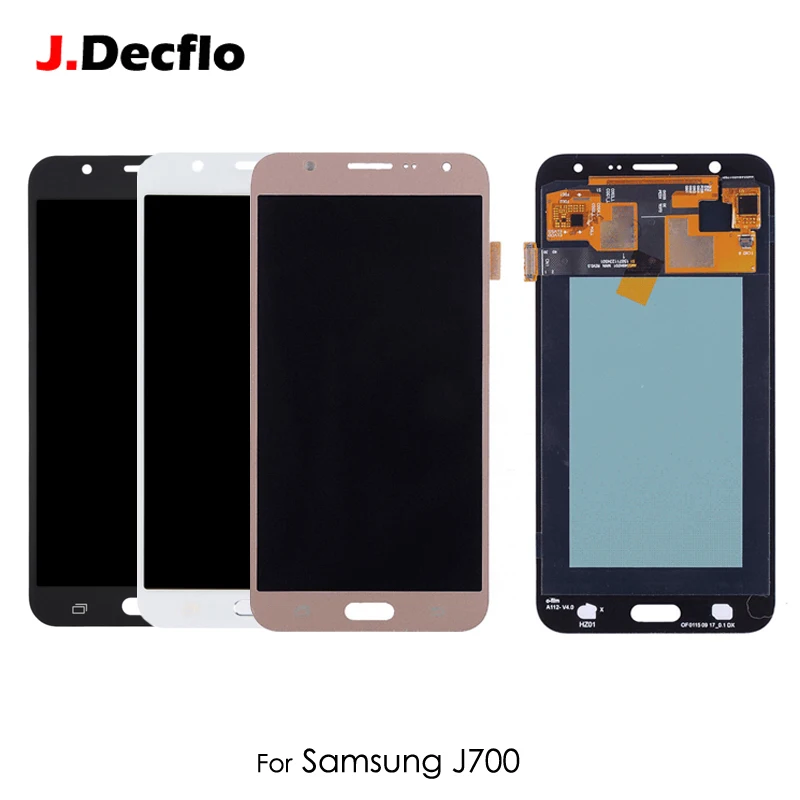 AMOLED OLED для samsung Galaxy J7 2015 J700 J700F J700M J700H ЖК дисплей сенсорный экран дигитайзер сборка