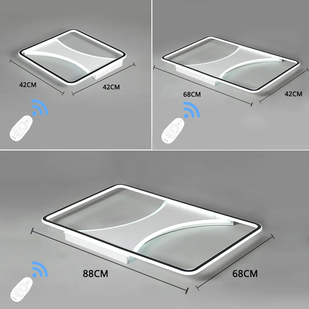 Modern LED ceiling Lights for Living Room Bedroom Kitchen Ceiling Lamp Dimmable with Remote Light Fixtures luminaria de teto | Освещение