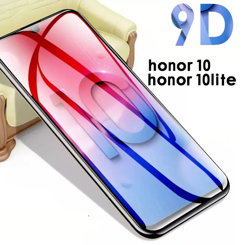 Закаленное стекло 9D для Honor 10 lite Защита экрана huawei honor Защитное honor10lite защитная
