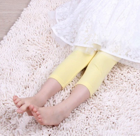 Милая Одежда для девочек весенне летние детские штаны из 100% хлопка леггинсы