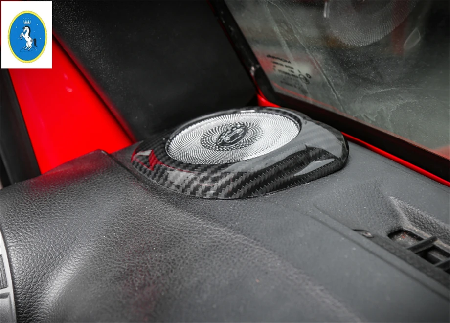 Yimaautotrim внутренние молдинги для Jeep Wrangler 2011 2017 ABS столб A стерео динамик аудио звук