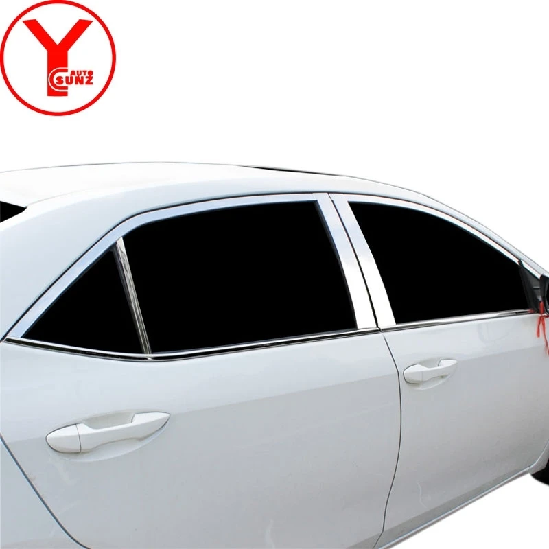 Отделка окон автомобиля молдинг для Toyota Corolla ALTIS E170 2014 2015 2016 2017 отделочная полоса