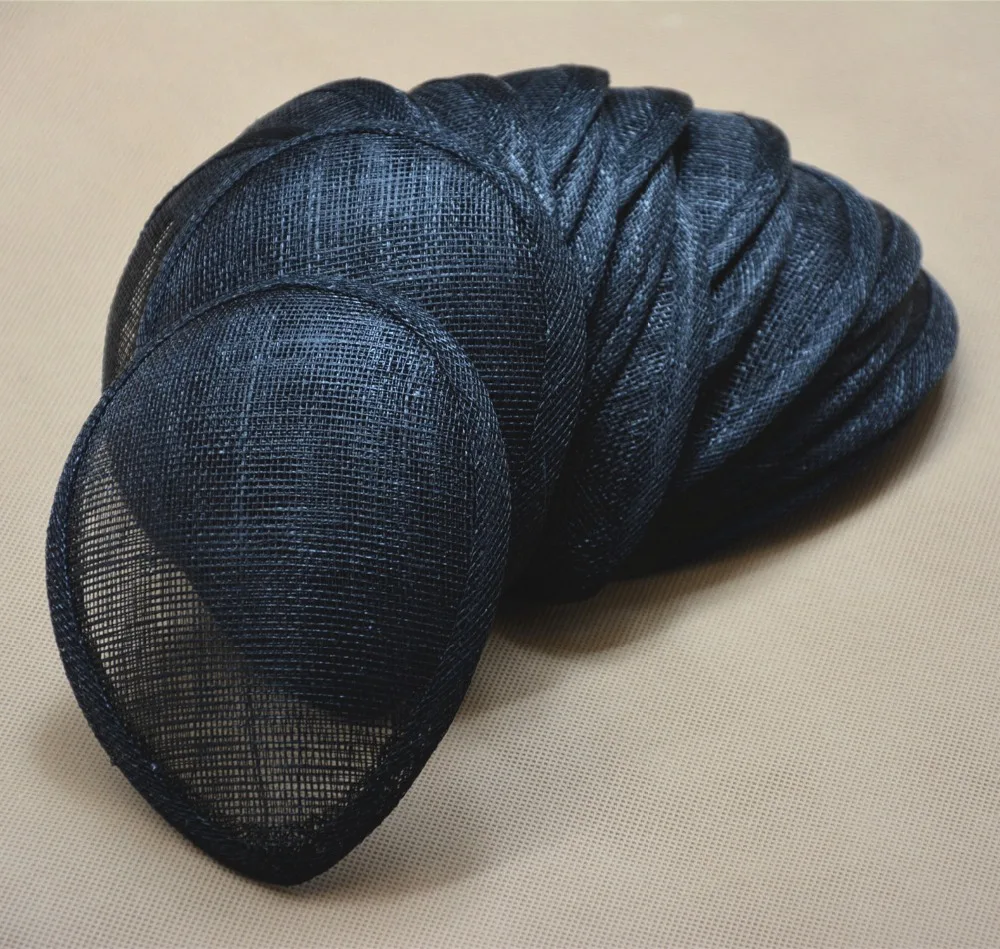 Sinamay-sombrero en forma de lágrima, accesorio con Base, Material para artesanía, 6,7 