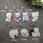 1pcs Anime Kamisama Kiss Tomoe Miziki Miketsukami Shirakiin Inu x Boku SS Shirakiin Doubleside Print Keychain Keyring