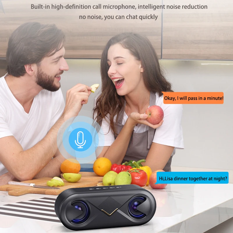 FELYBY Беспроводная Bluetooth-Колонка S6 светодиодная портативная бумбокс уличная